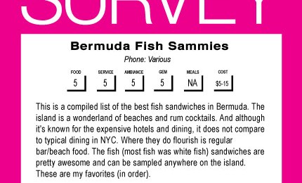 FAGAT SURVEY: Bermuda Fish Sam